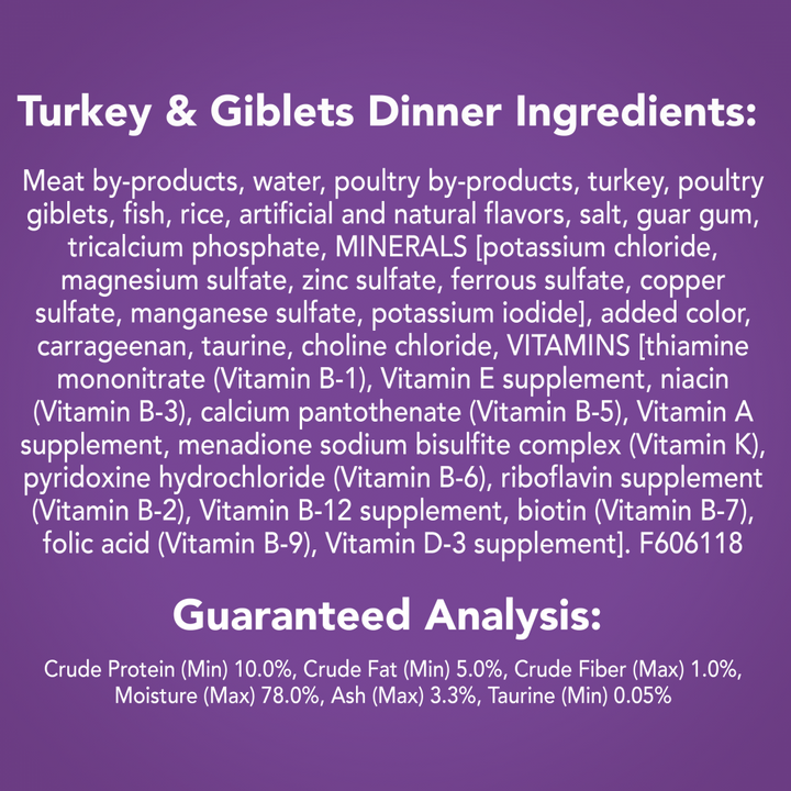 Friskies Pate Turkey & Giblets Wet Cat Food
