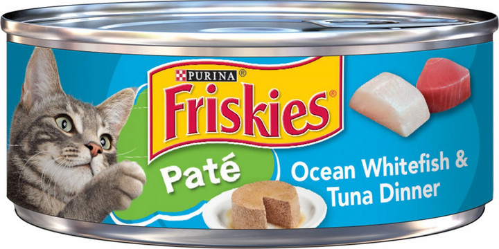 Friskies Pate Ocean Whitefish & Tuna Wet Cat Food