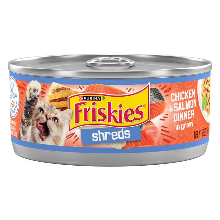 Friskies Savory Shreds Chicken and Salmon Wet Cat Food