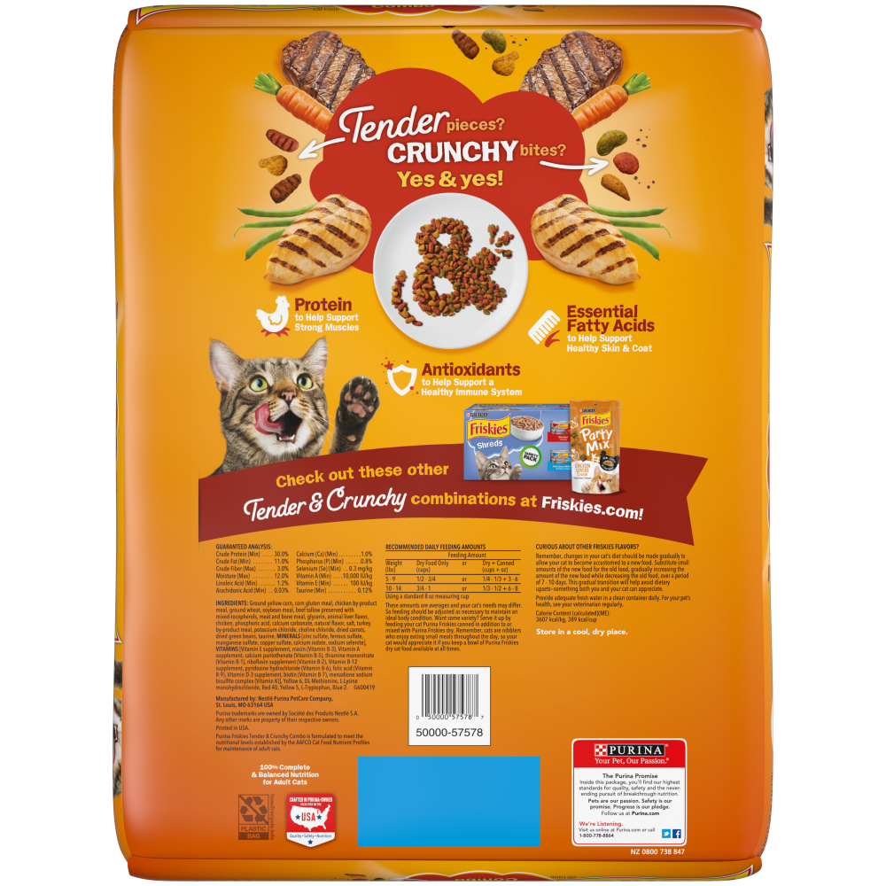 Friskies Tender and Crunch'd Dry Cat Food