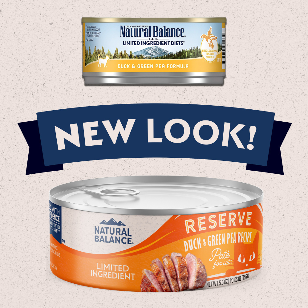 Natural Balance Limited Ingredient Reserve Wet Cat Food, Duck & Green Pea Pate Recipe