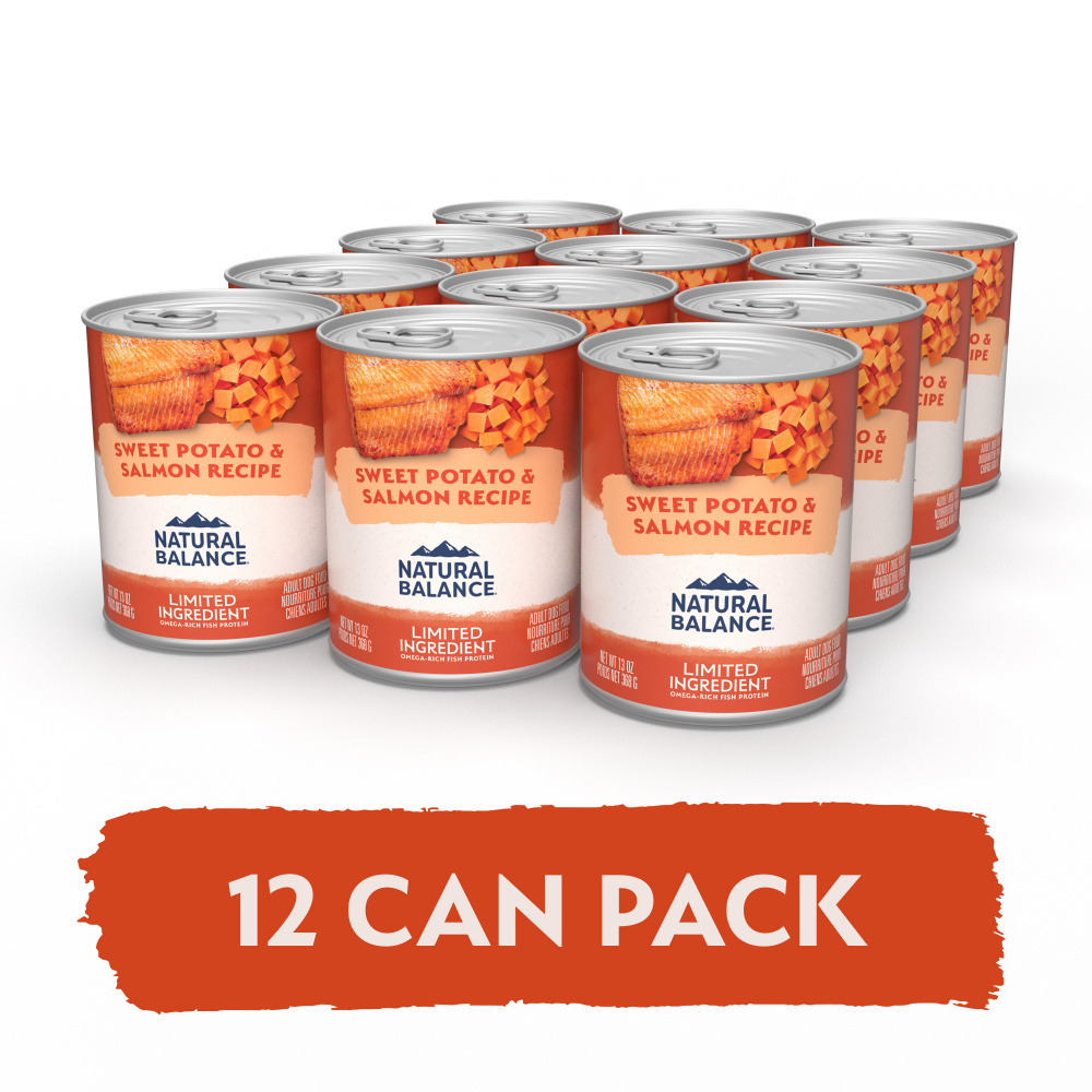 Natural Balance Limited Ingredient Wet Dog Food, Sweet Potato & Salmon Recipe