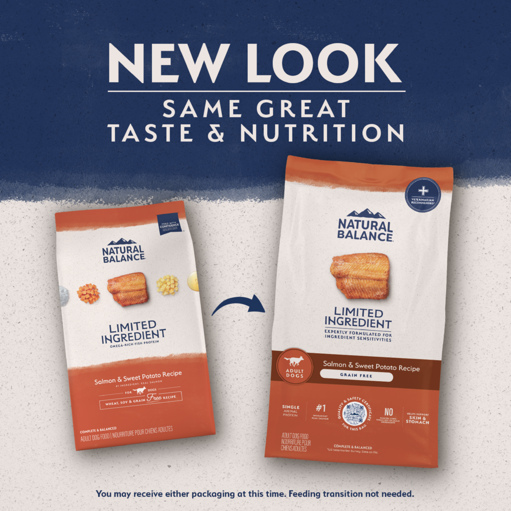 Natural Balance Limited Ingredient Grain Free Dry Dog Food, Salmon & Sweet Potato Recipe