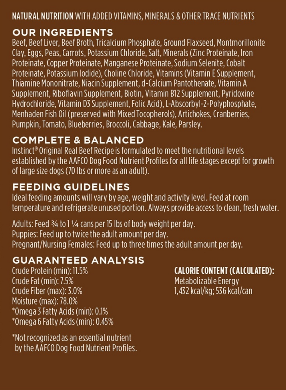 Instinct Grain Free Beef Wet Dog Food