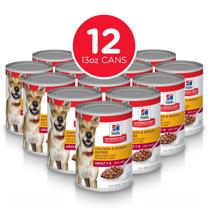Hill's Science Diet Adult Chicken & Barley Entree Canned Dog Food