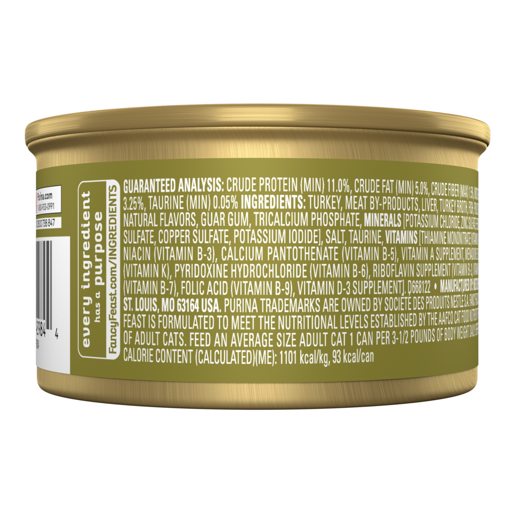 Fancy Feast Classic Pate Turkey and Giblets Wet Cat Food