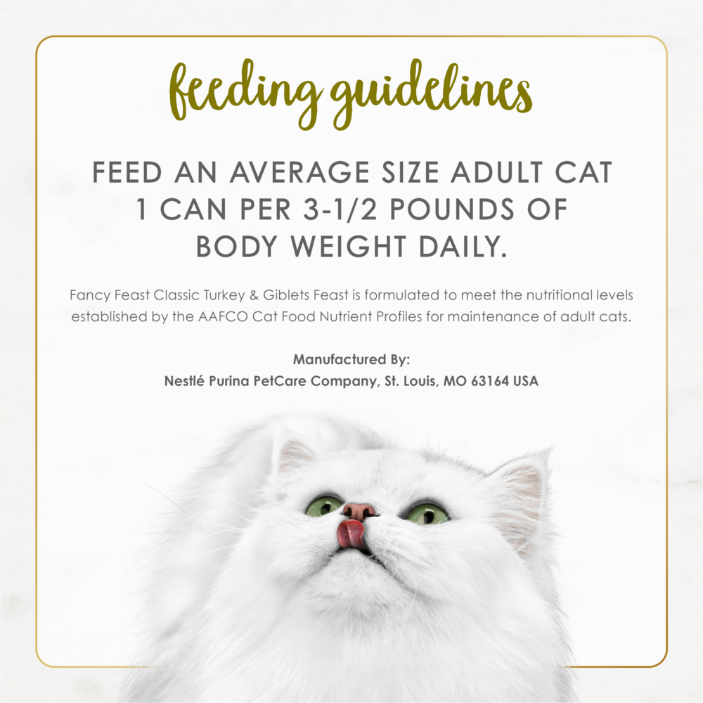 Fancy Feast Classic Pate Turkey and Giblets Wet Cat Food