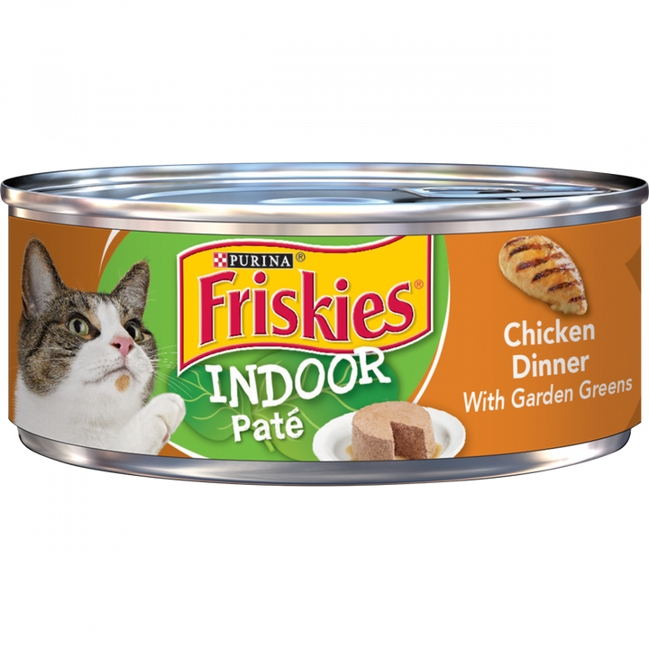 Friskies Indoor Chicken Dinner Pate Wet Cat Food