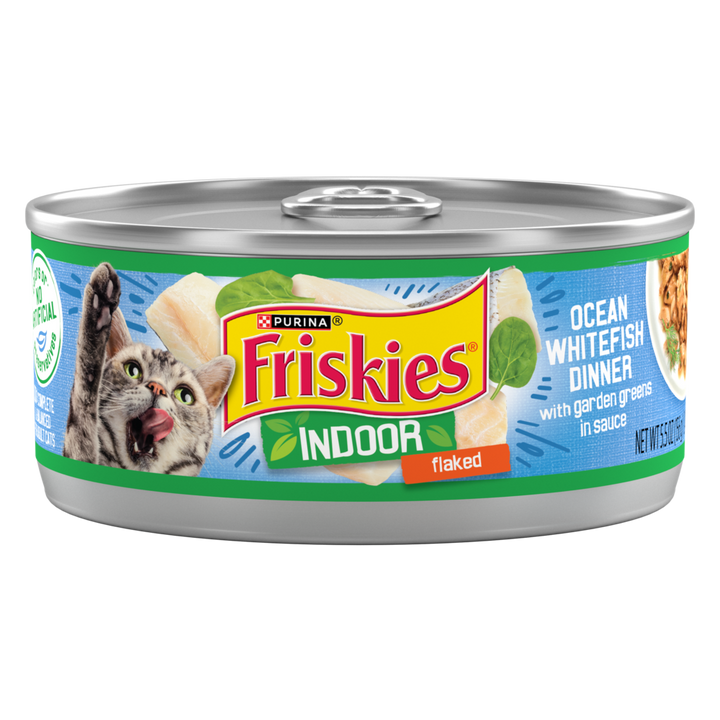 Friskies Selects Indoor Flaked Ocean Whitefish Canned Cat Food