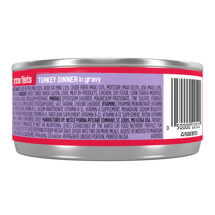 Friskies Prime Filets Turkey Dinner in Gravy Wet Cat Food