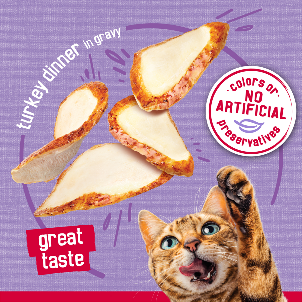 Friskies Prime Filets Turkey Dinner in Gravy Wet Cat Food