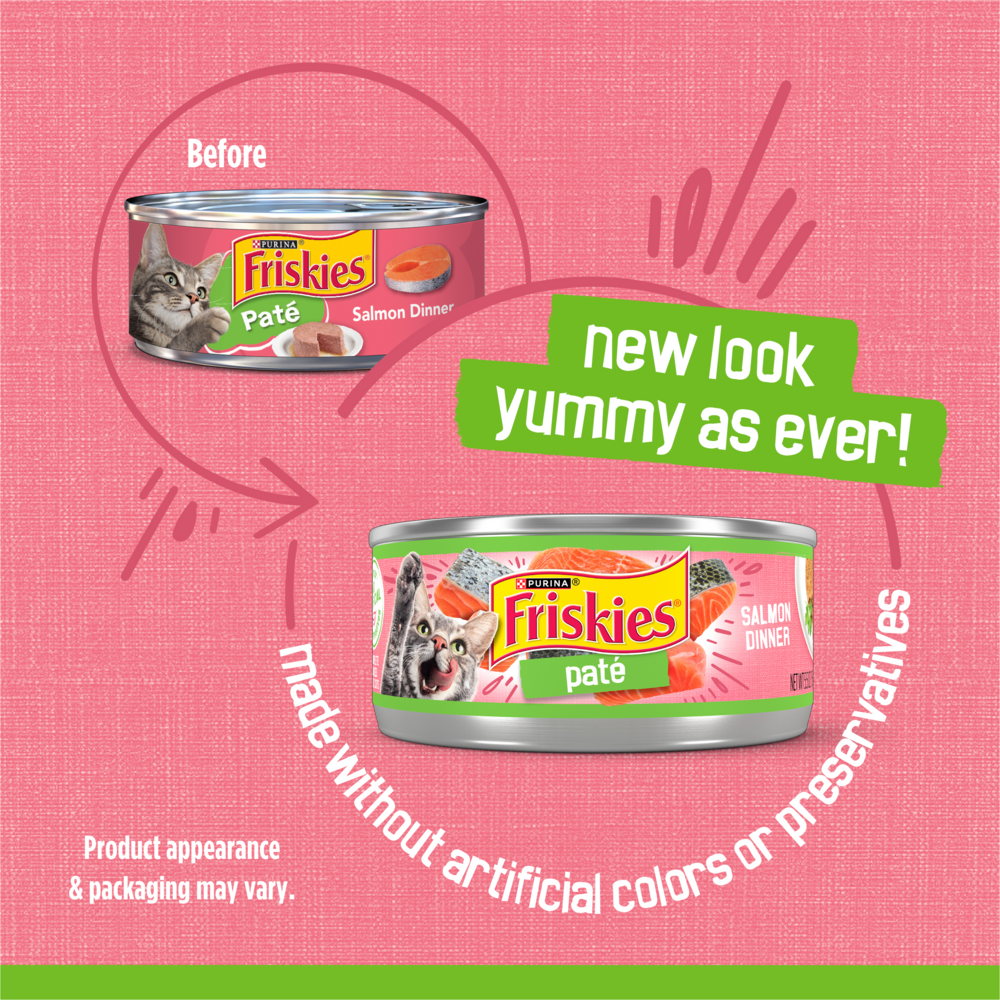 Friskies Pate Salmon Dinner Wet Cat Food