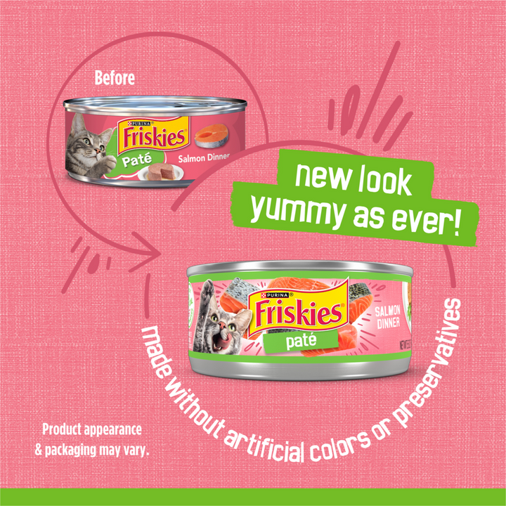 Friskies Pate Salmon Dinner Wet Cat Food