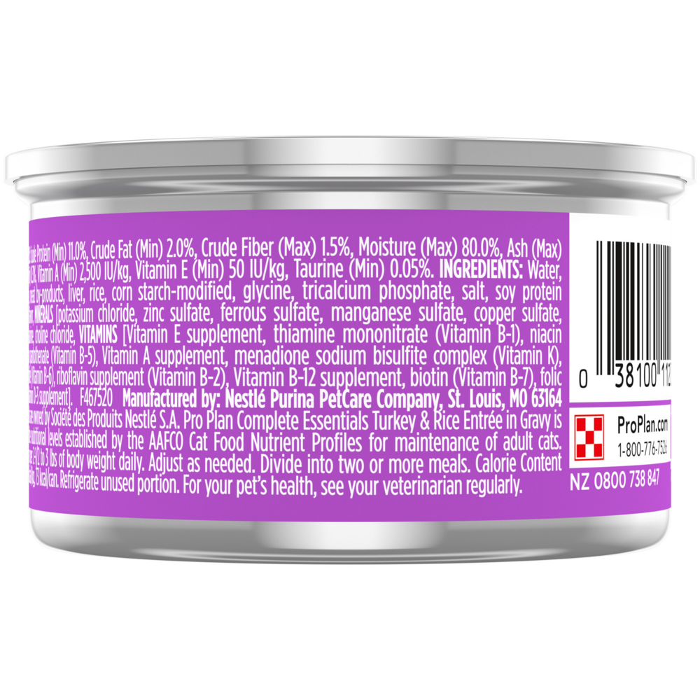 ProPlan Complete Essentials Turkey & Rice Wet Cat Food