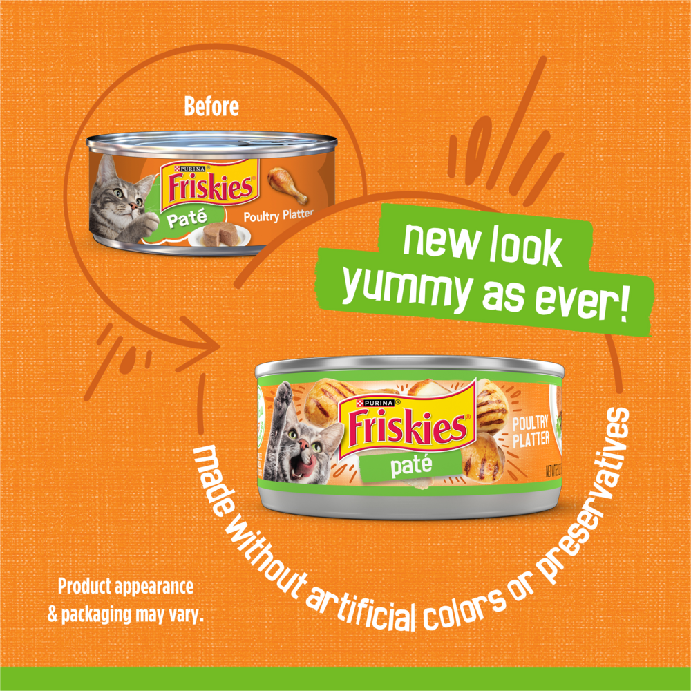 Friskies Pate Poultry Platter Wet Cat Food