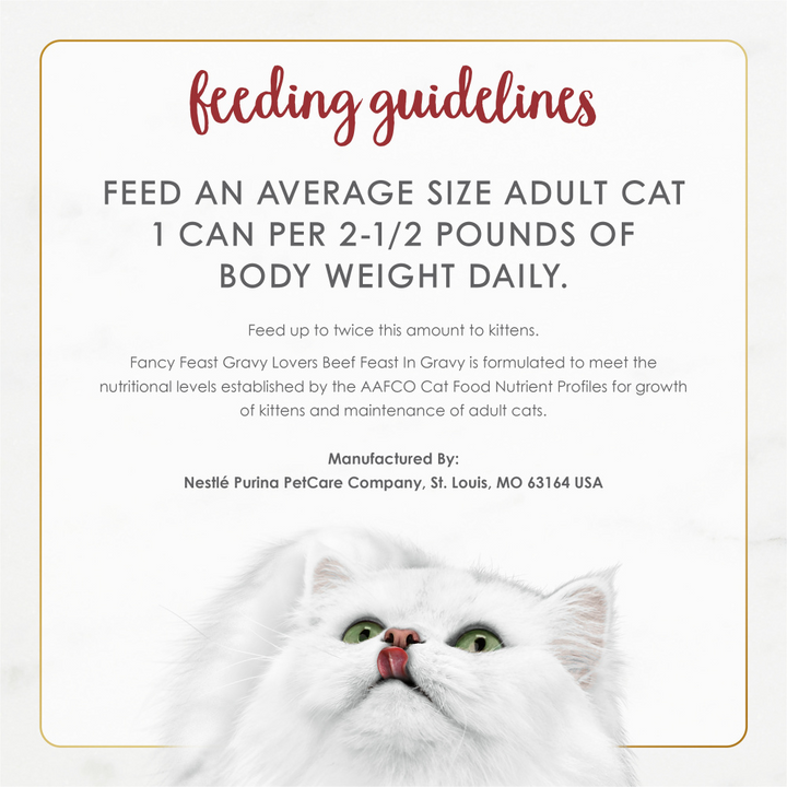 Fancy Feast Gravy Lover Beef Wet Cat Food
