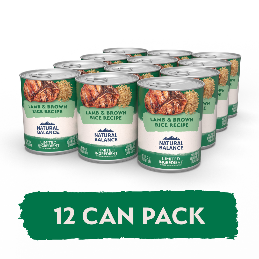 Natural Balance Limited Ingredient Wet Dog Food, Lamb & Brown Rice Recipe