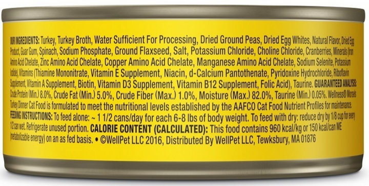 Wellness Complete Health Morsels Turkey Dinner Wet Cat Food