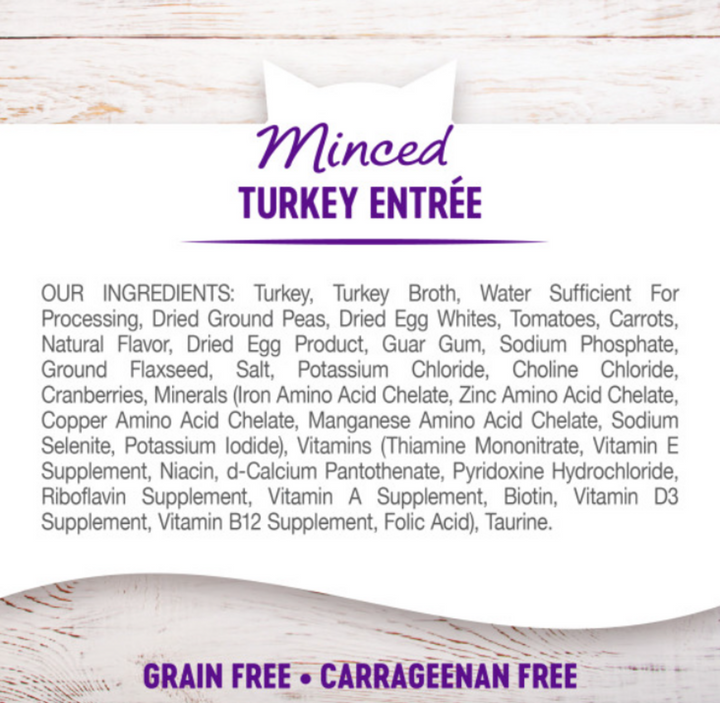 Wellness Complete Health Minced Turkey Entree Wet Cat Food