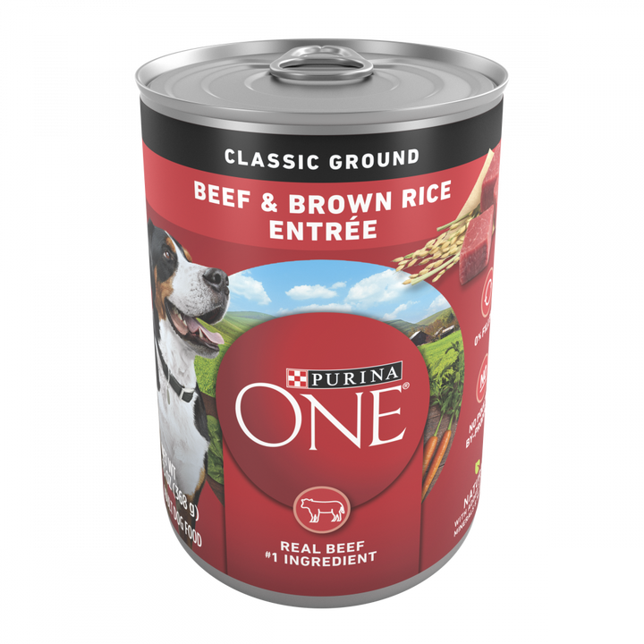 One Beef and Brown Rice Wet Dog Food