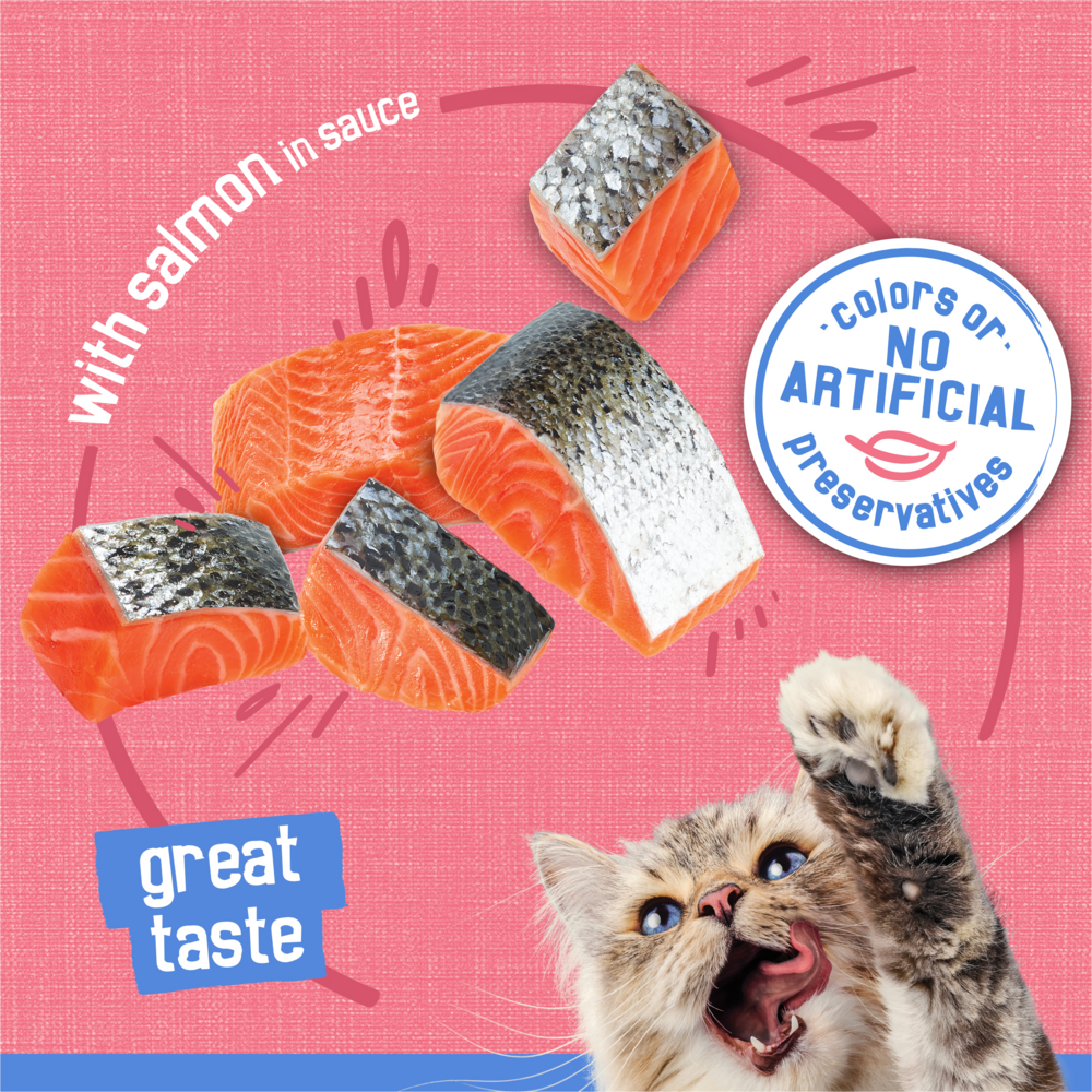 Friskies Savory Shreds Salmon in Sauce Wet Cat Food