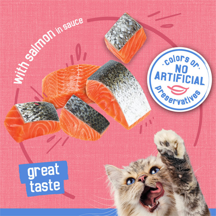 Friskies Savory Shreds Salmon in Sauce Wet Cat Food