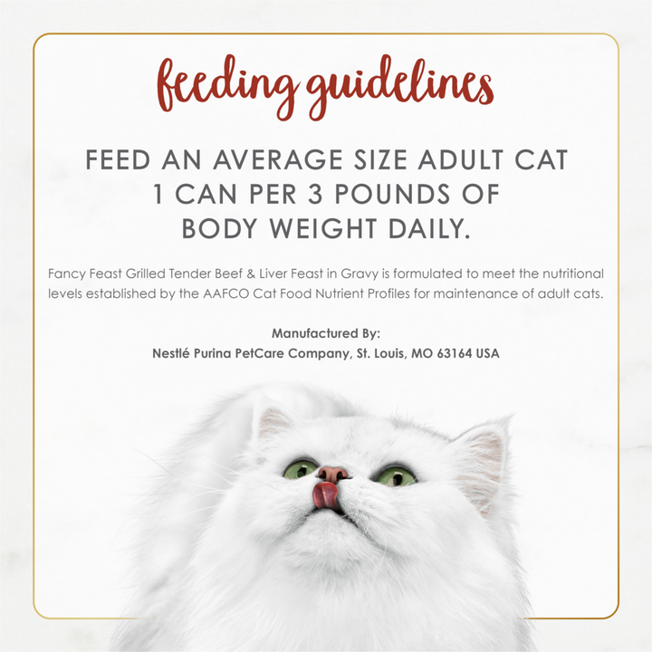 Fancy Feast Grilled Beef Liver Wet Cat Food