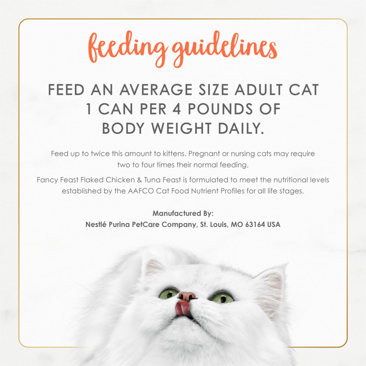 Fancy Feast Flaked Chicken and Tuna Wet Cat Food