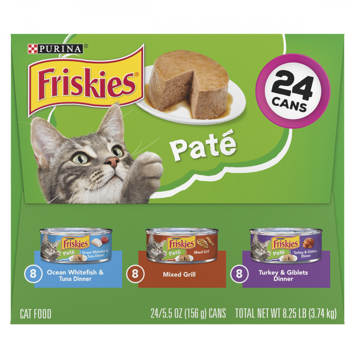 Friskies Classic Pate Variety Pack Canned Cat Food