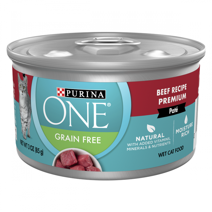 One Grain Free Premium Pate Beef Wet Cat Food