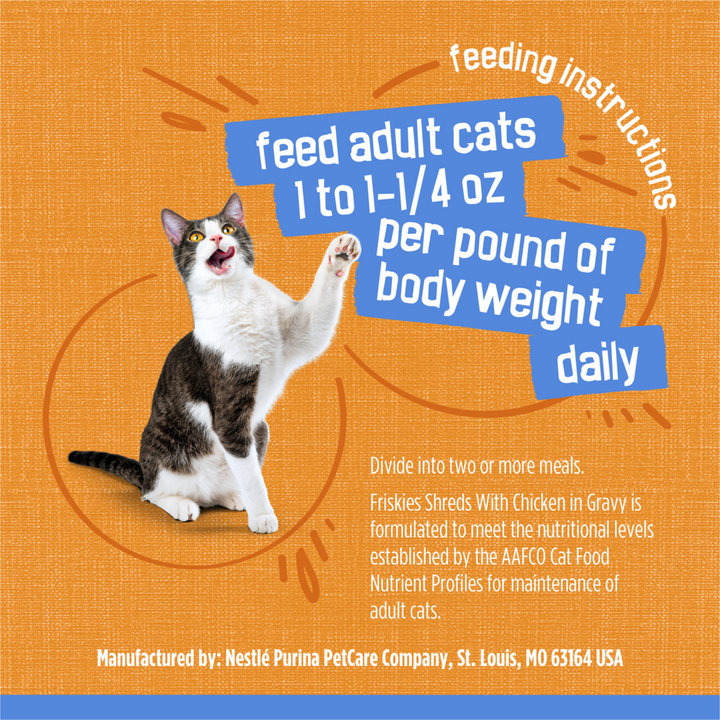 Friskies Savory Shreds Chicken in Gravy Wet Cat Food