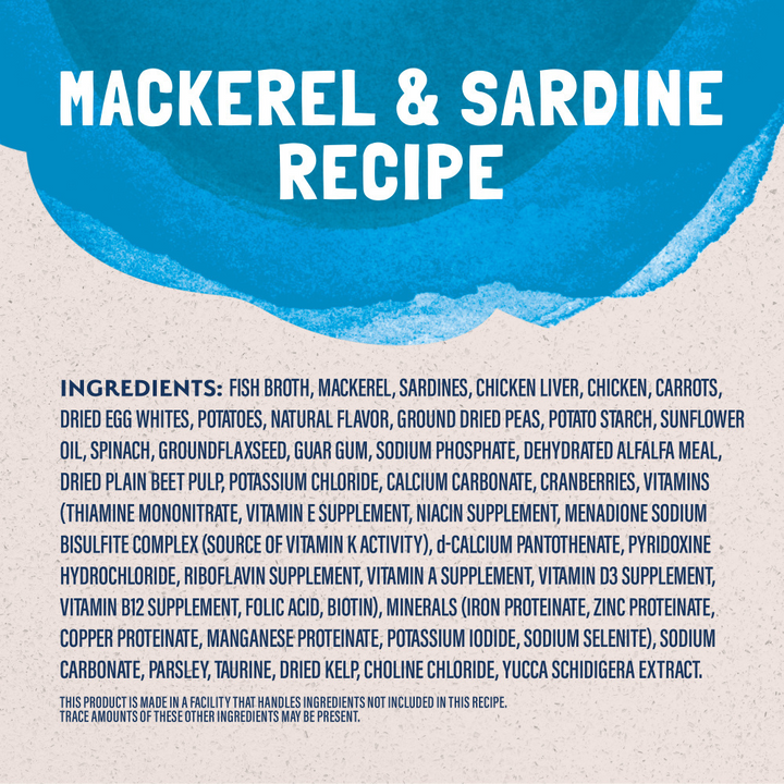 Natural Balance Original Ultra Platefulls Wet Cat Food, Mackerel & Sardine Morsels in Gravy Recipe