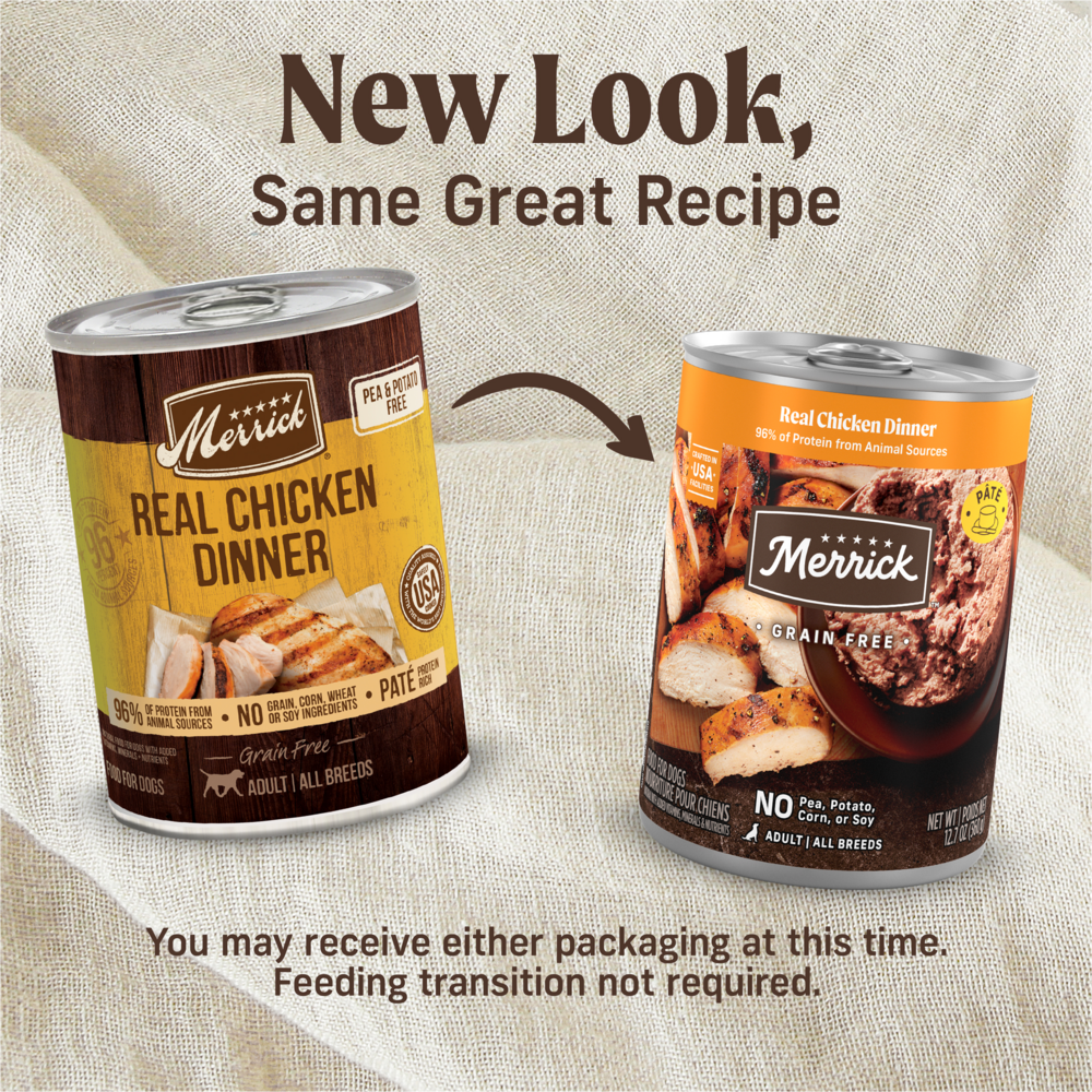 Merrick Grain Free 96% Real Chicken Canned Dog Food