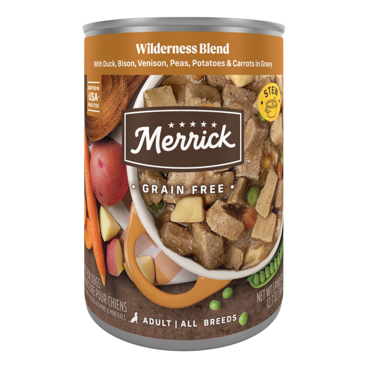 Merrick Grain Free Wilderness Blend Adult Wet Dog Food