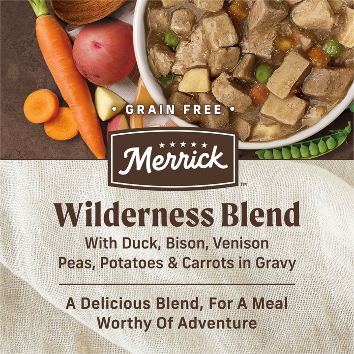 Merrick Grain Free Wilderness Blend Adult Wet Dog Food