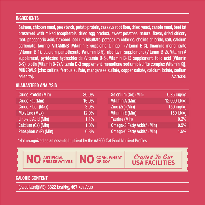 Merrick Purrfect Bistro Grain Free Real Salmon & Sweet Potato Recipe Dry Cat Food