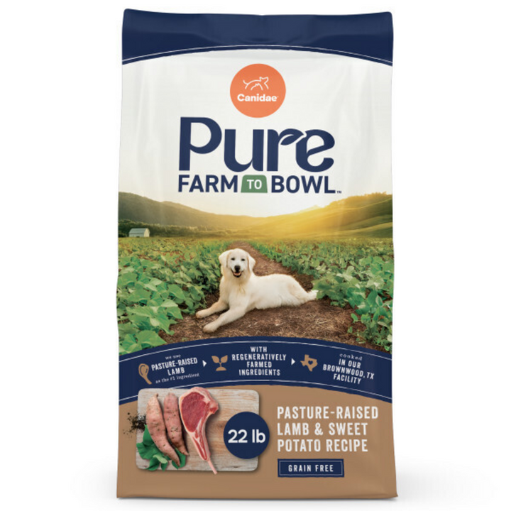 Canidae Pure Farm To Bowl Pasture-Raised Lamb & Sweet Potato Recipe Dog Food