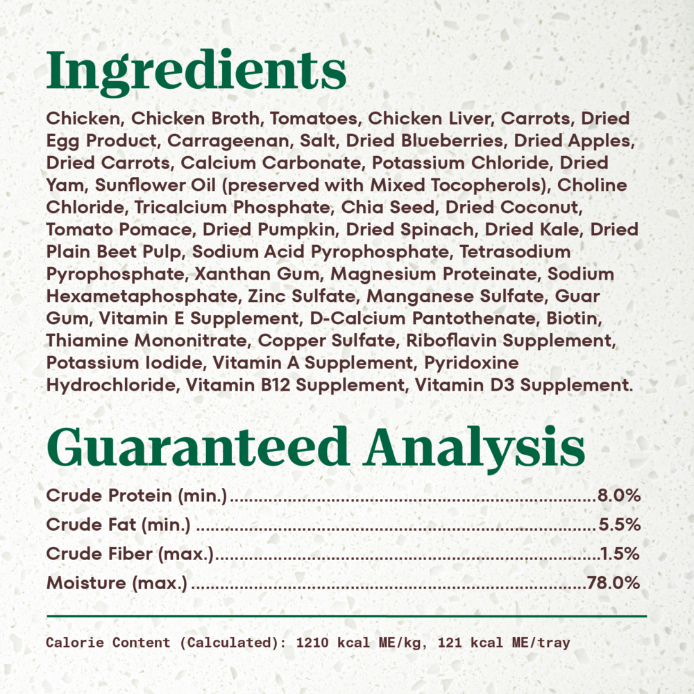 Nutro Ultra Grain-Free Chicken Entree Pate with Tomatoes and Carrots Adult Wet Dog Food Trays