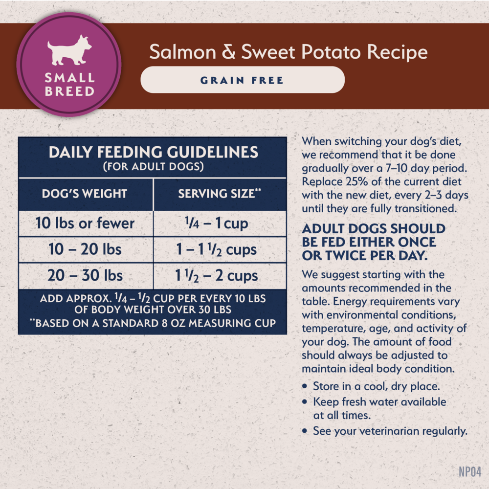 Natural Balance Limited Ingredient Grain Free Dry Dog Food for Small Breeds, Salmon & Sweet Potato