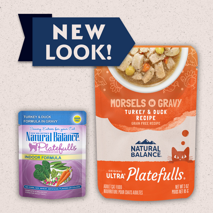 Natural Balance Original Ultra Platefulls Wet Cat Food, Turkey & Duck Morsels in Gravy Recipe