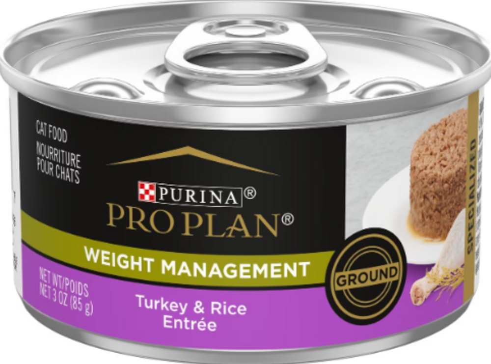 ProPlan Weight Management Ground Turkey and Rice Wet Cat Food