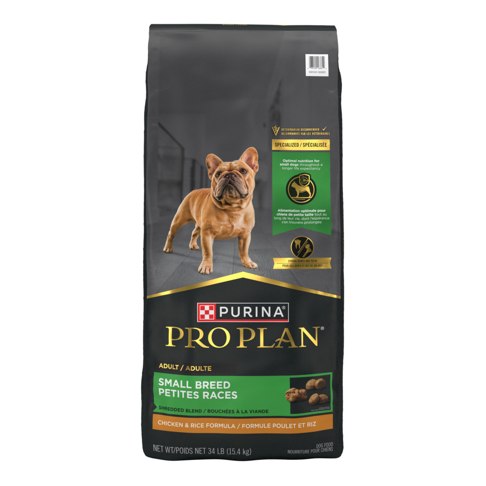 Purina Pro Plan Adult Shredded Blend Small Breed Chicken & Rice Formula Dry Dog Food