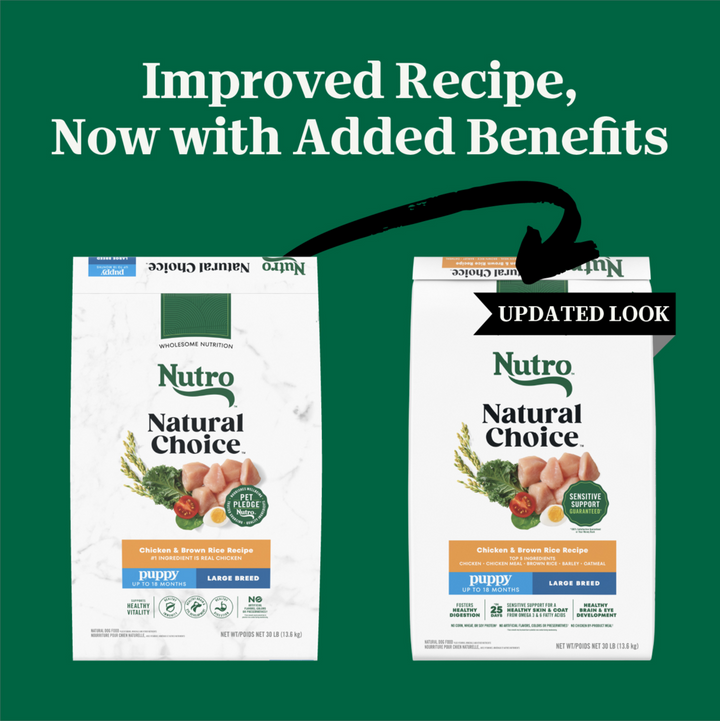 Nutro Wholesome Essentials Large Breed Puppy Farm-Raised Chicken, Brown Rice & Sweet Potato Dry Dog Food