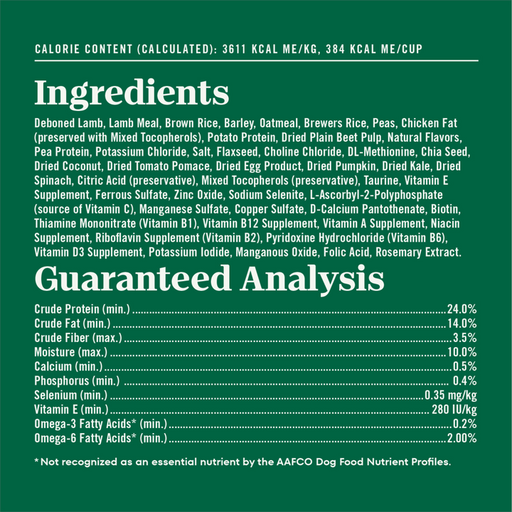 Nutro Wholesome Essentials Small Bites Adult Pasture-Fed Lamb & Rice Dry Dog Food