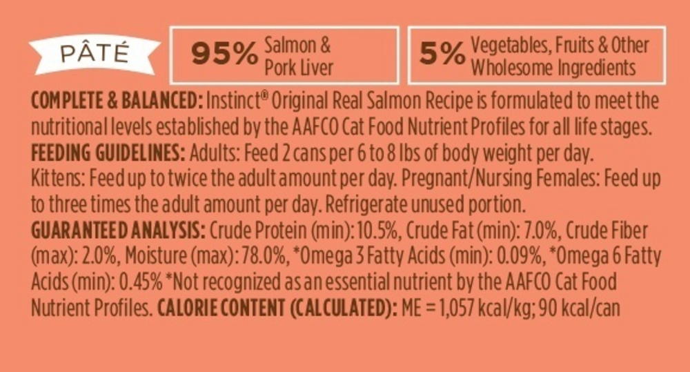Instinct Grain Free Salmon Wet Cat Food