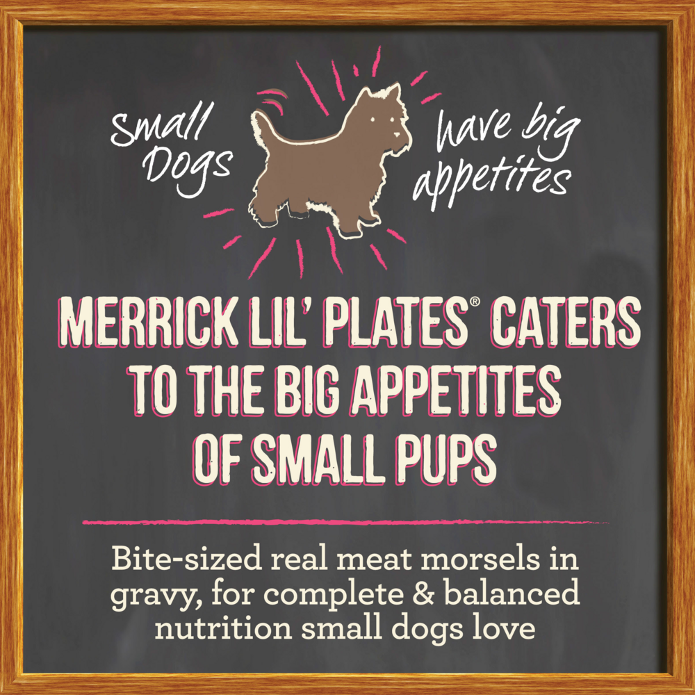 Merrick Lil' Plates Grain Free Lamb Chop Stew Small Breed Adult Wet Dog Food