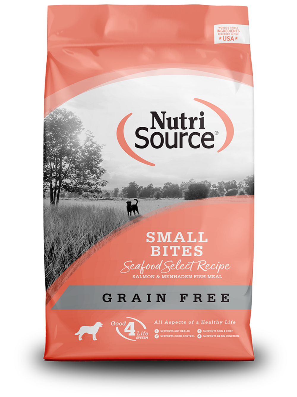 NutriSource Grain Free Small Bites Seafood Select Dry Dog Food
