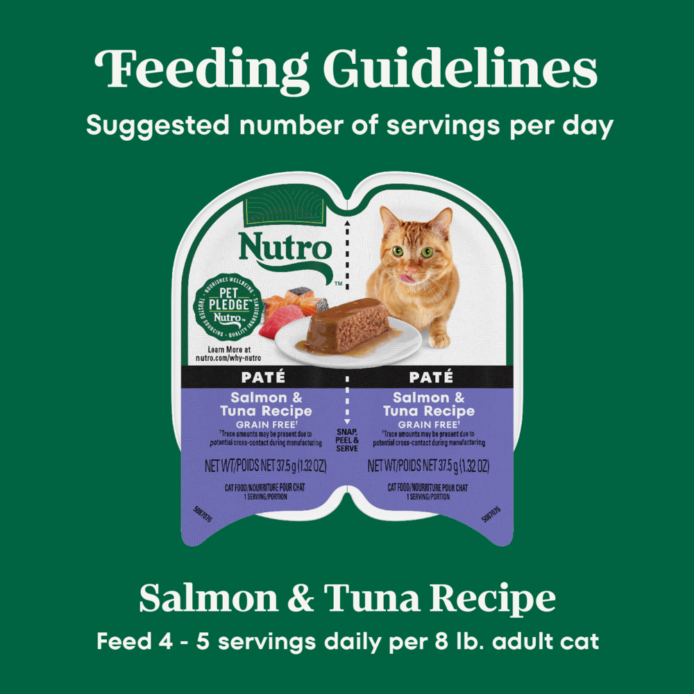 Nutro Perfect Portions Grain-Free Salmon & Tuna Recipe Cat Food Trays