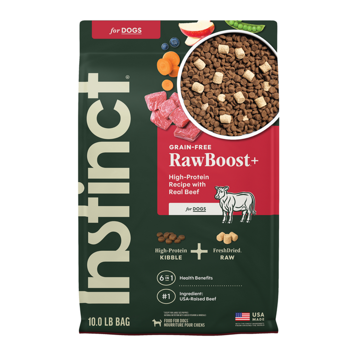 Instinct Raw Boost Grain Free Recipe with Real Beef Natural Dry Dog Food