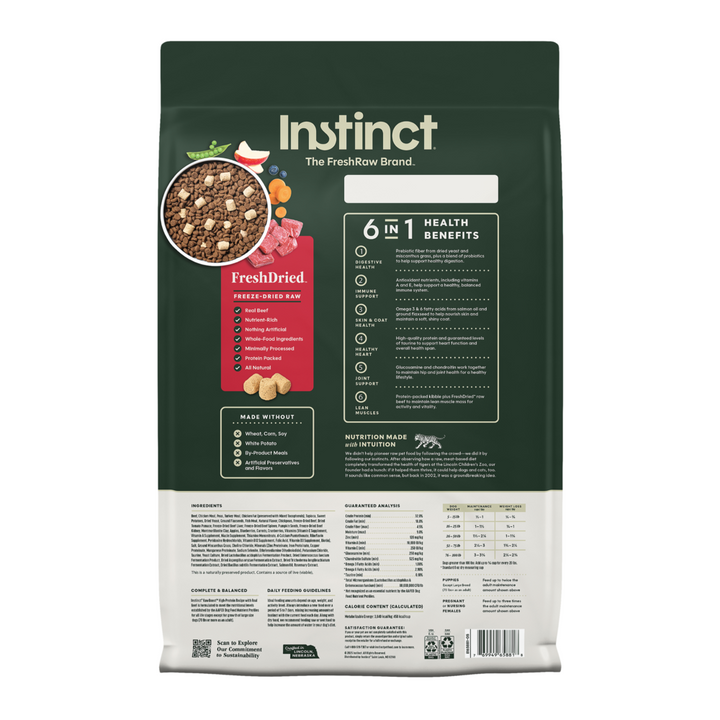Instinct Raw Boost Grain Free Recipe with Real Beef Natural Dry Dog Food
